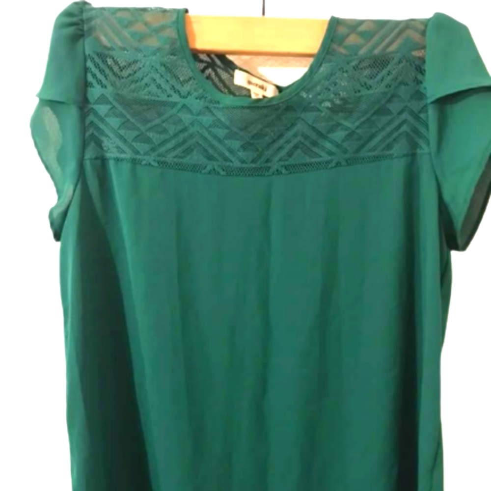Meraki forest green short sleeve shirt
